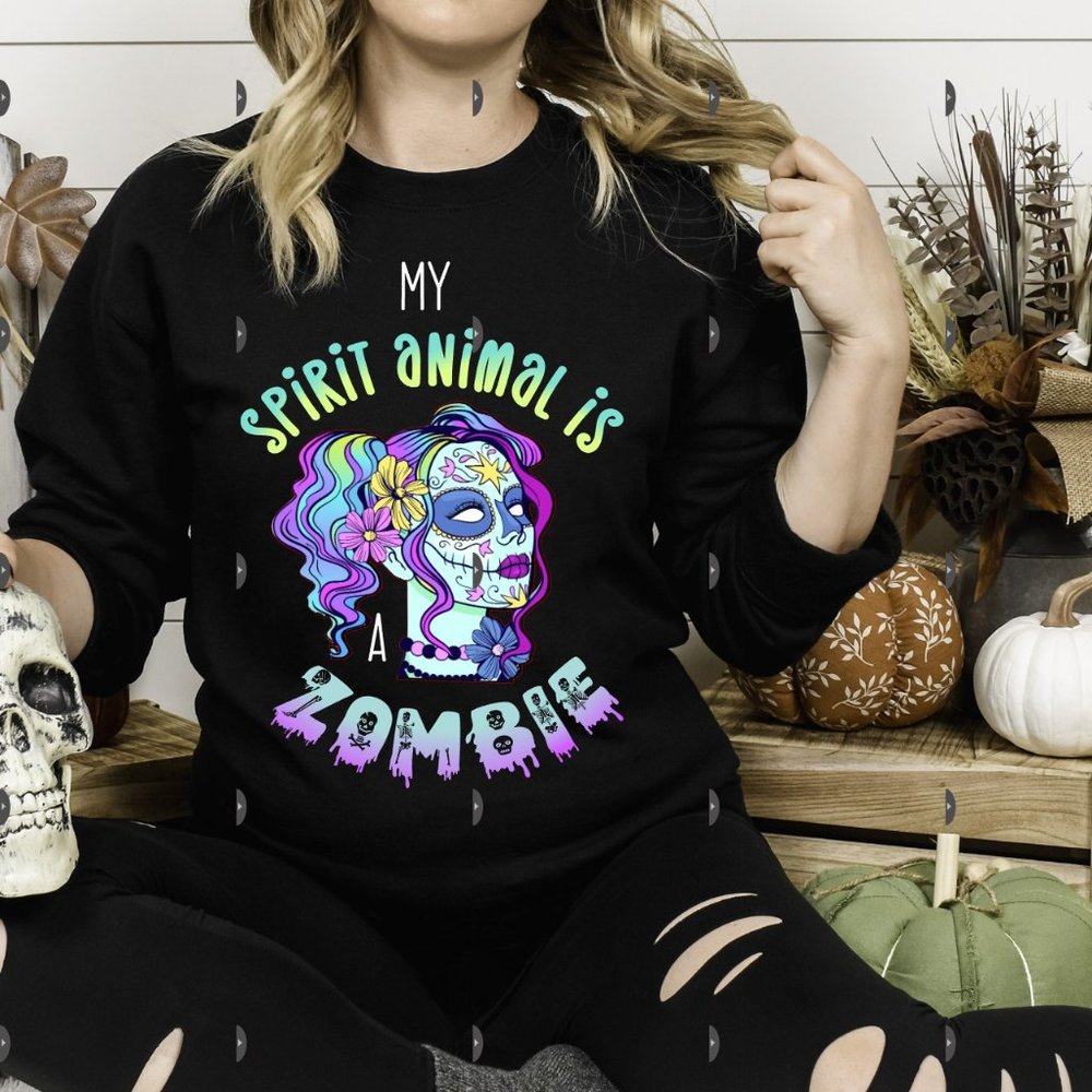 zombie halloween sweater